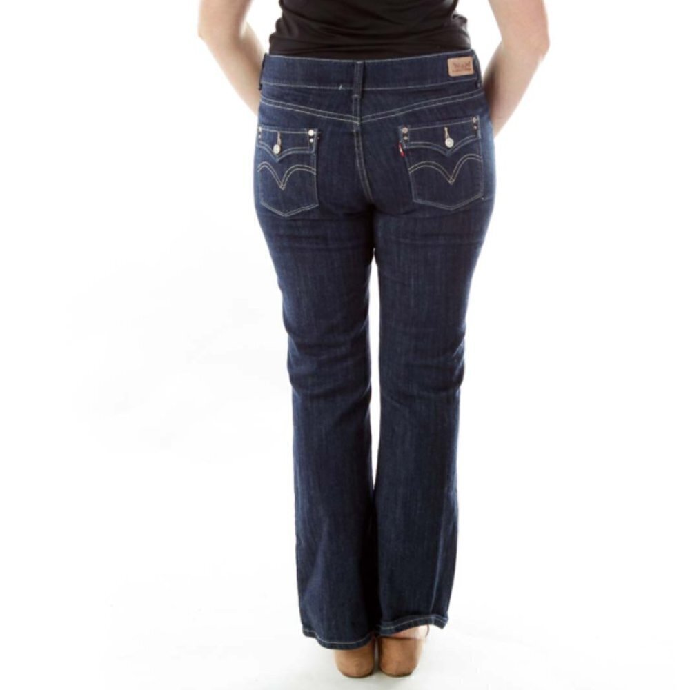 Levi's Navy Flared Jeans - Picture 3 of 3